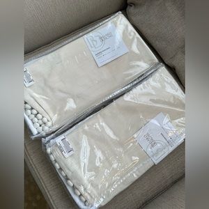 Ballard Designs Twin Audree Pom Pom bedskirts